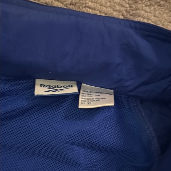 Reebok Blue Windbreaker Jacket - vintage Y2K - Picture 6 of 9